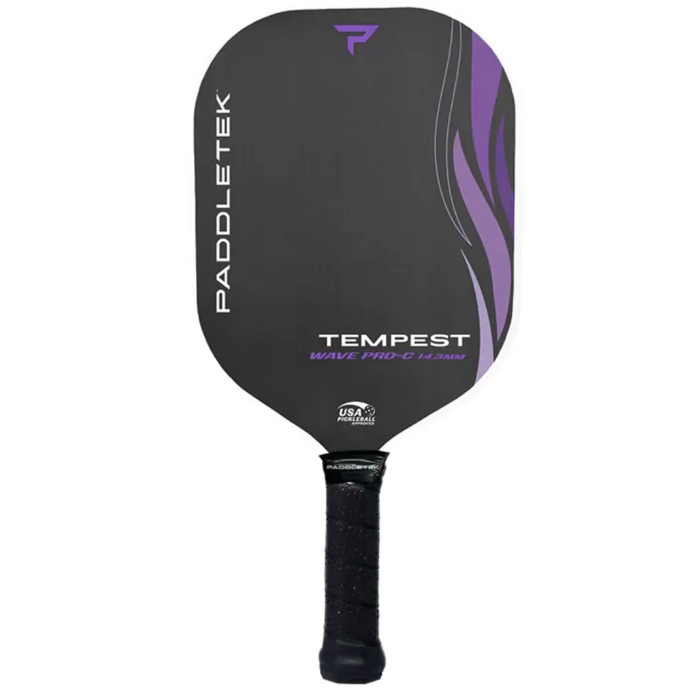 Vợt Pickleball Paddletek Tempest Wave Pro-C 14.3mm Purple Aurora Standar
