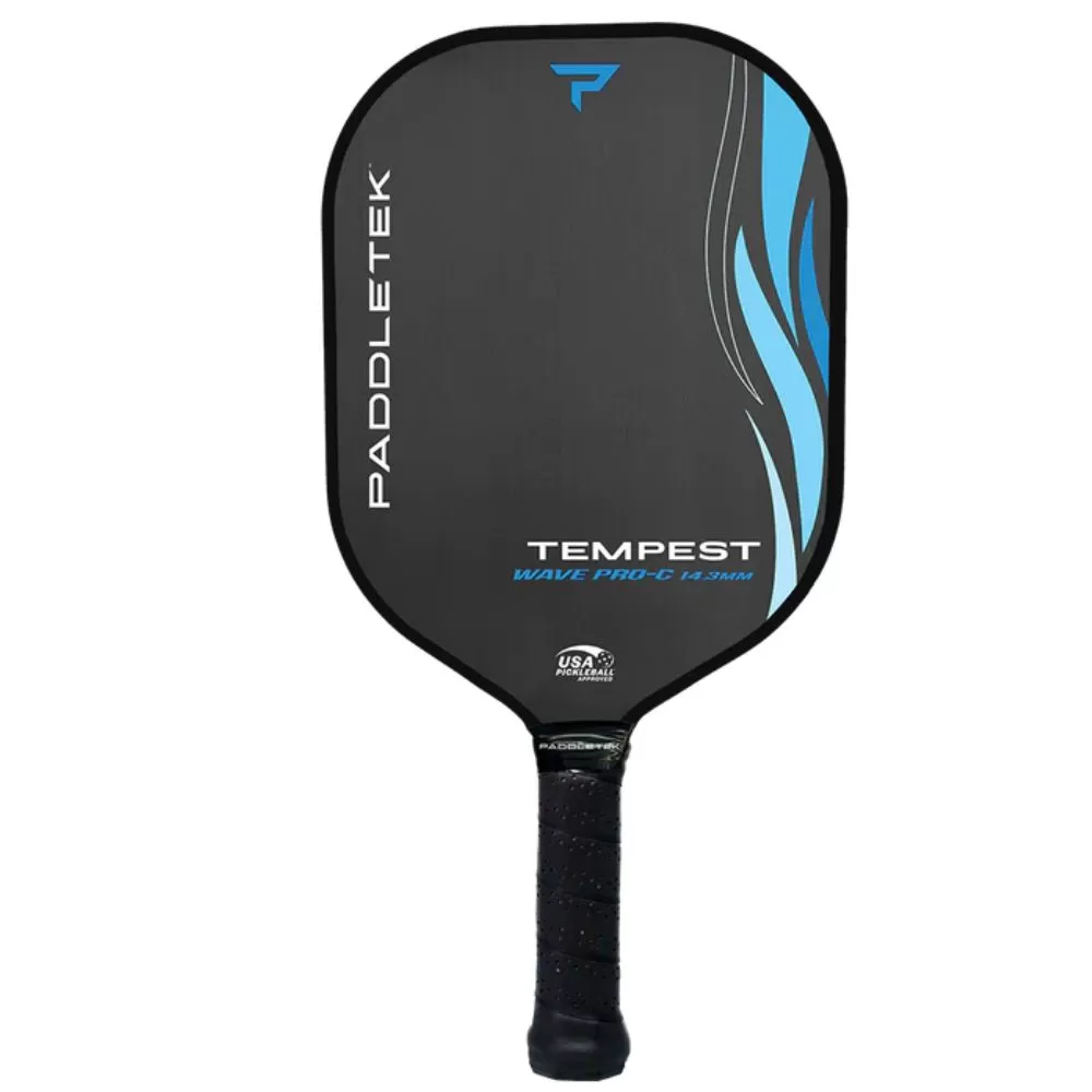 Vợt Pickleball Paddletek Tempest Wave Pro-C 14.3mm Blue Riptide Standar
