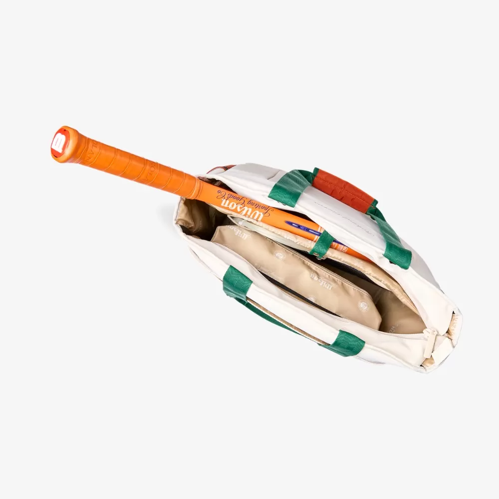 Túi Tote Thể Thao Wilson Roland Garros 2026 Tennis Tote Cream/Clay WR8054401001