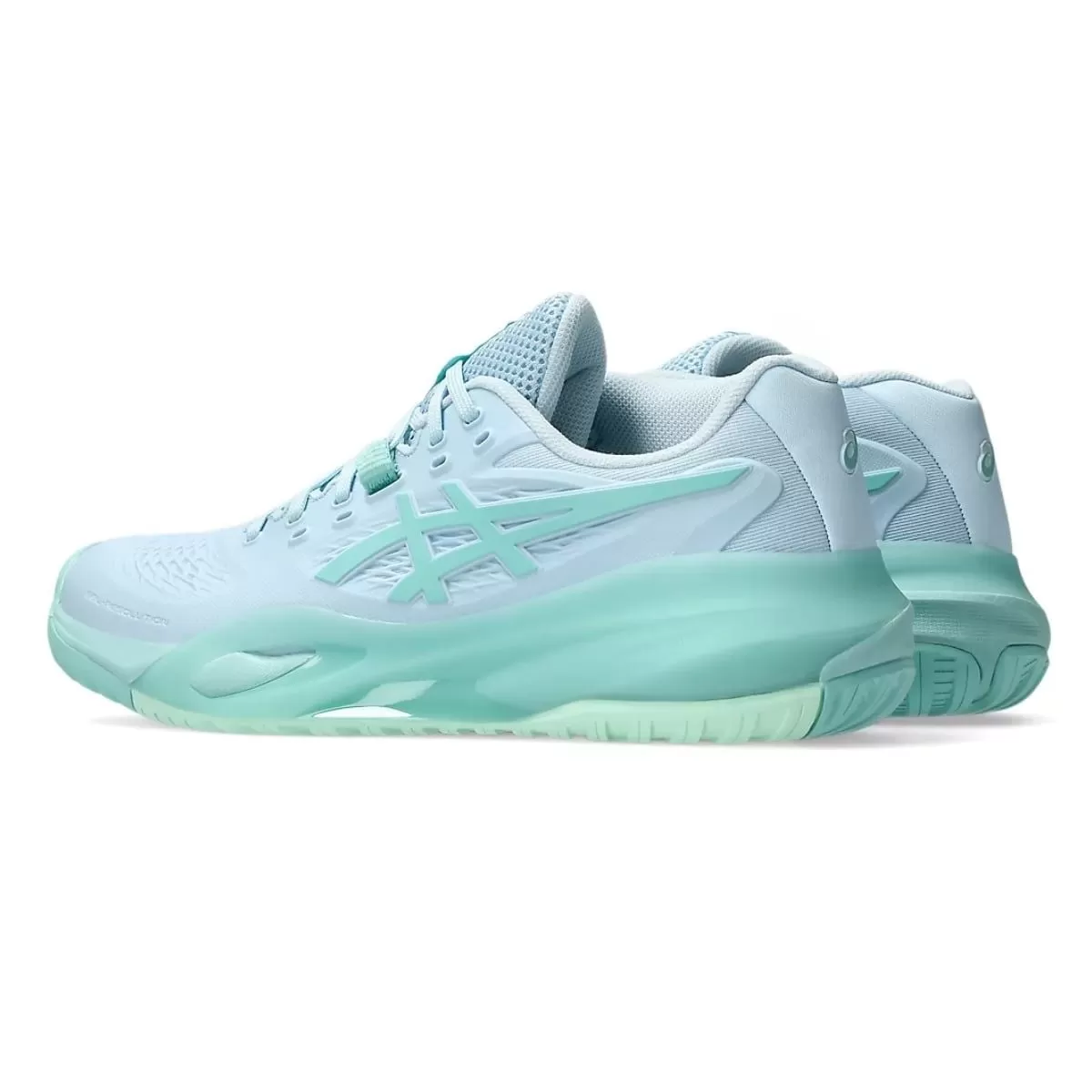 Giày Tennis Pickleball GEL-RESOLUTION X Light Blue/Oasis Green 1042A279-402