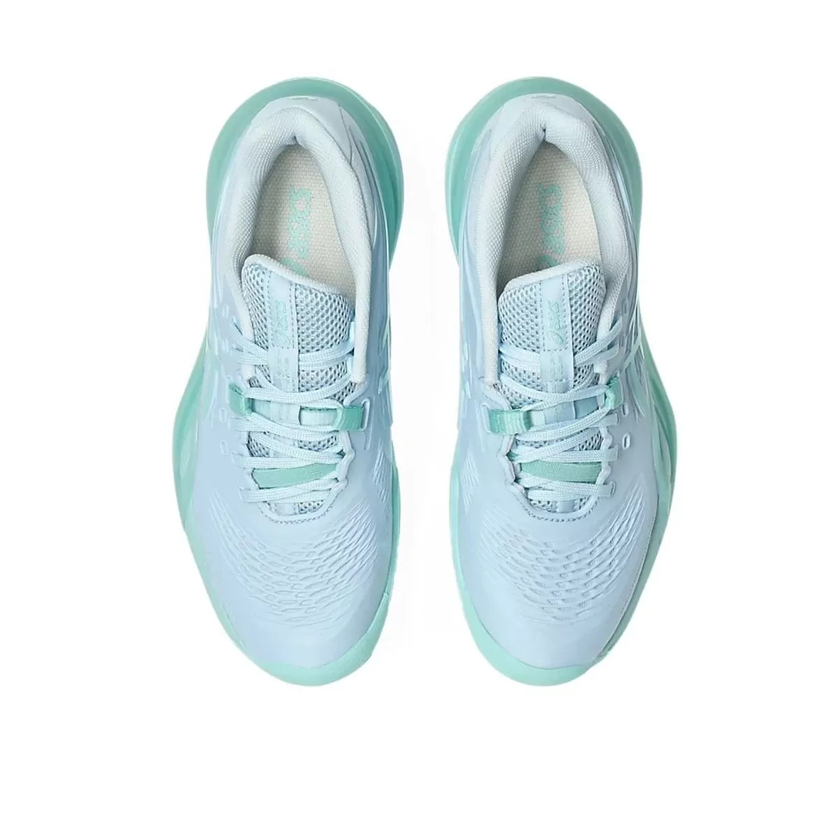 Giày Tennis Pickleball GEL-RESOLUTION X Light Blue/Oasis Green 1042A279-402