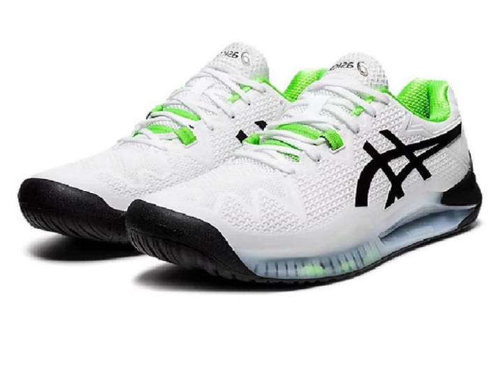GIẦY TENNIS ASICS GEL-RESOLUTION 8 WHITE/GREEN GECKO