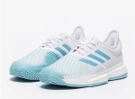 GIẦY TENNIS ADIDAS SOLECOURT BOOST ( TRẮNG/XANH )