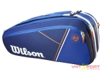 BAO VỢT TENNIS WILSON ROLAND GARROS SUPER TOUR 9 PACK WR8018200