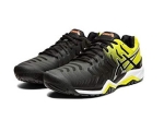 GIẦY TENNIS ASICS GEL RESOLUTION 7 ĐEN/VÀNG/CAM