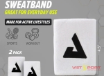 Băng tay JOOLA Trinity Wristband (White, 2 Pack)