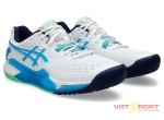 Giày Tennis Asics Gel-Resolution 9 White Digital Aqua