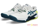 GIÀY TENNIS ASICS GEL-RESOLUTION 9 WHITE/RESTFUL TEAL