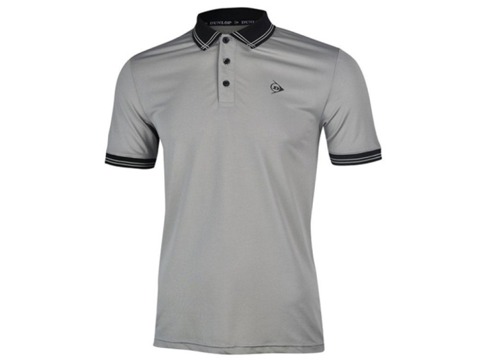 ÁO TENNIS NAM DUNLOP DABAS9033-1C-GY (XÁM)