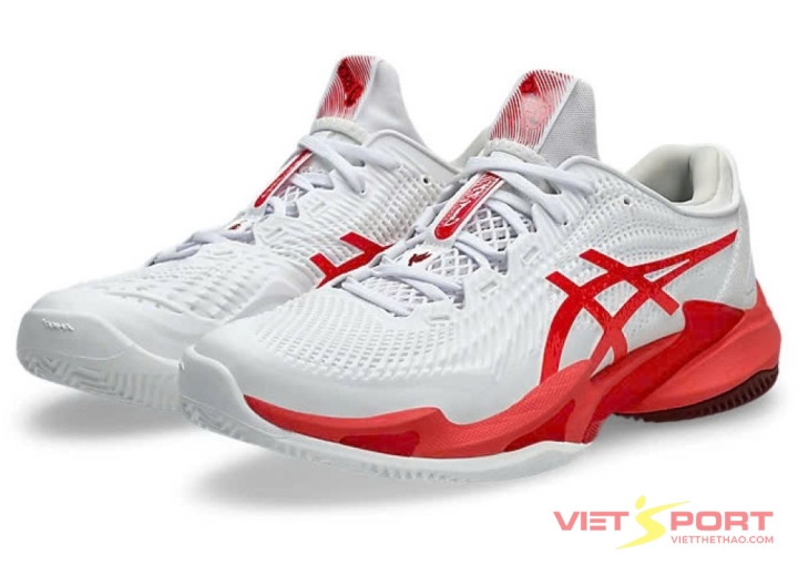 GIÀY TENNIS ASICS COURT FF 3 NOVAK White/Electric Red