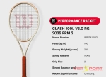 VỢT TENNIS WILSON CLASH 100L V3.0 ROLAND GARROS 2025 FRM (280G)