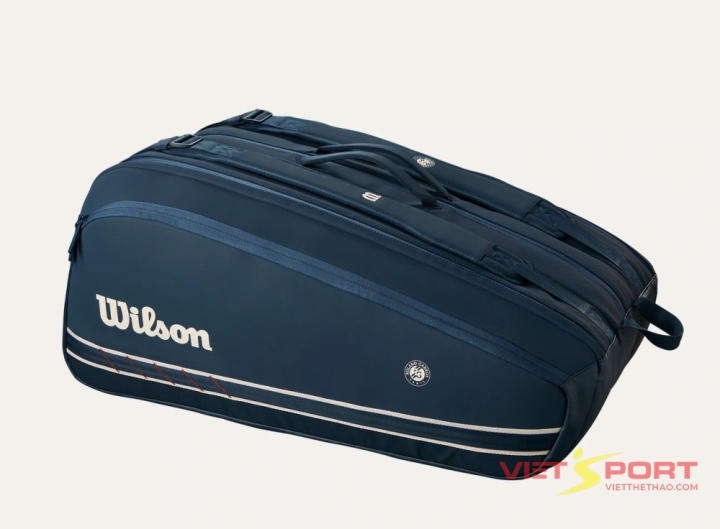 Túi Tennis Roland Garros 2025 Session de Soirée Super Tour 15 Pack Dark Navy