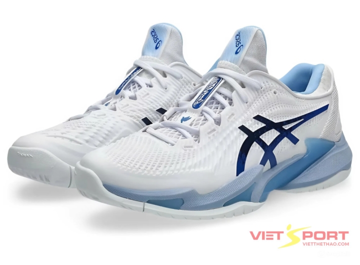 Giày Tennis Pickleball COURT FF 3 NOVAK WHITE/TUNA BLUE