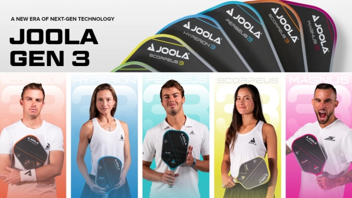 Dòng vợt Pickleball JOOLA Gen3S – So sánh Perseus, Hyperion, Scorpeus và Magnus