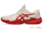 Giày Tennis Pickleball COURT FF 3 NOVAK CREAM/CLASSIC RED