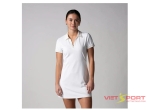 Váy Polo Pickleball Women's Club Novelty Polo Dress White Chính Hãng