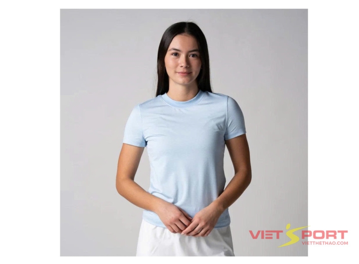Áo Thun Nữ Women's Club Short Sleeve Crew Neck Blue Breeze Heather Chính Hãng