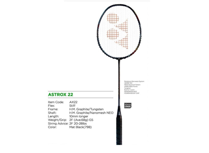 VỢT CẦU LÔNG YONEX ASTROX 22